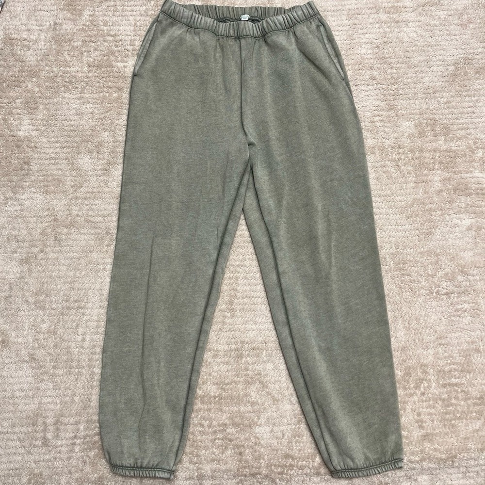 Aerie Green Casual Sweatpants Elastic Waistband Joggers women's size large